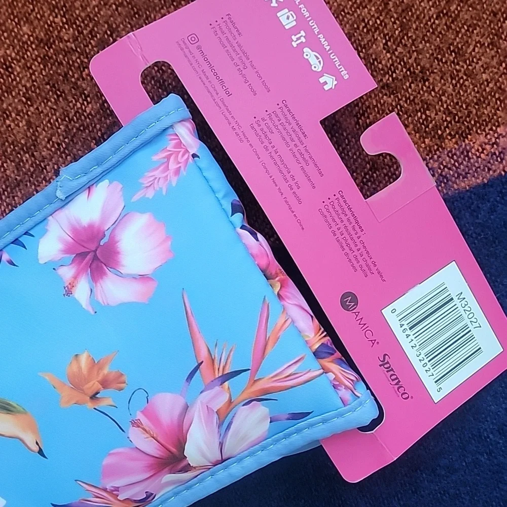 New Miami Blue and Pink Floral Hair Case